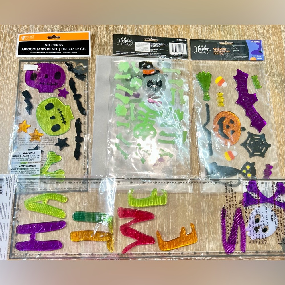 Holiday Gel Clings Set, 12 pack
